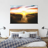Watervallen Natuur Relax Home Kantoor Afbeelding 1 Canvas Afdruk (Insitu (Slaapkamer))