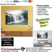 Watervallen Natuur Relax Home Kantoor Afbeelding 7 Canvas Afdruk