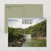 Watervallen op de Cumberland River in Kentucky Briefkaart (Voorkant / Achterkant)