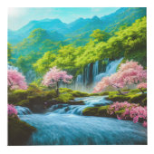 Watervallen Photo Cube Kubus (Voorkant)