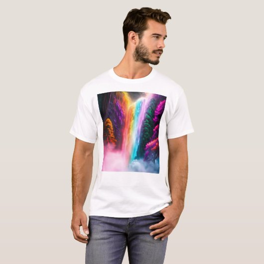 watervallen t-shirt (Voorkant volledig)