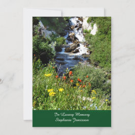 watervallen Uitnodiging tot herdenking van de bloe