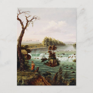 Watervallen van Saint Anthony door Henry Lewis Briefkaart