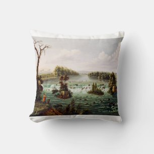 Watervallen van Saint Anthony door Henry Lewis Kussen