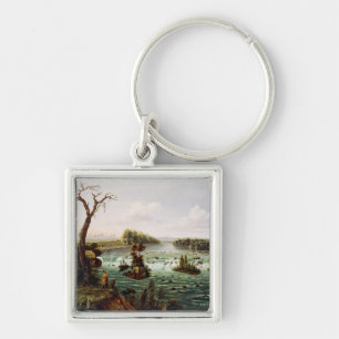 Watervallen van Saint Anthony door Henry Lewis Sleutelhanger