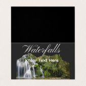 watervallen visitekaartje (Buitenkant ongevouwen)