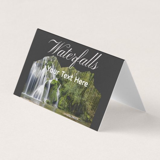 watervallen visitekaartje (Voorkant)