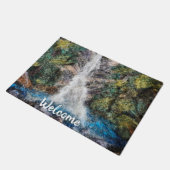 Watervallen Wol Naald Vilten Art Print Deurmat (Schuin)