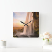 Watervalmuur Vierkante Klok (Huis)