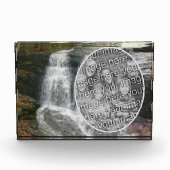  watervalolieverfschilderij Voeg je eigen toe Fotoblokken (Voorkant)