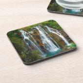 Watervalopgeheven uitzicht, Kroatië Bier Onderzetter (Linkerzijde)