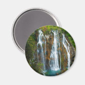 Watervalopgeheven uitzicht, Kroatië Magneet (Voorkant / Achterkant)