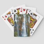 Watervalopgeheven uitzicht, Kroatië Pokerkaarten (Achterkant)