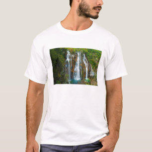 Watervalopgeheven uitzicht, Kroatië T-shirt
