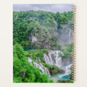Watervalplanner van de meren van Plitvice Planner (Achterkant)