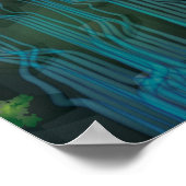 Watervalposter Poster (Hoek)