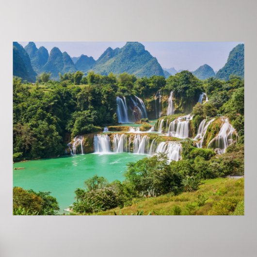 Watervalposter Poster (Voorkant)