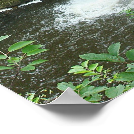 Watervalposter Poster (Hoek)