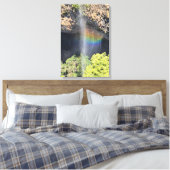 Watervalregenboog Canvas Afdruk (Insitu (Slaapkamer))