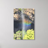 Watervalregenboog Canvas Afdruk (Voorkant)
