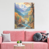 watervalschilderij canvas afdruk (Insitu (Woonkamer))