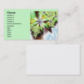 Watervalspoel Abstracte fijne fractale kunst Visitekaartje (Voorkant / Achterkant)