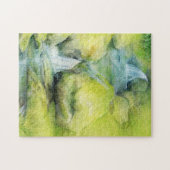 Watervalstroom fijn kunstschilderij puzzel (Horizontaal)