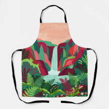 Watervalvaren Schort - Crimson & Jade Design