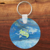 Watervalvloeistofverf Sleutelhanger (Voorkant)