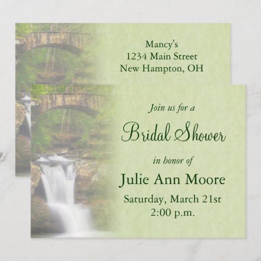 WatervalVrijgezellenfeest Kaart (Voorkant / Achterkant)