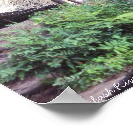  watervalwatersrivier in Indiana 1981 Poster (Hoek)