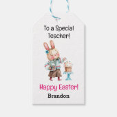 Waterverf (10) Happy Easter Teacher Gift Labels Cadeaulabel (Voorkant)