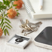 Waterverf 10 jaar sleutelhanger ter gelegenheid va (Zijkant)