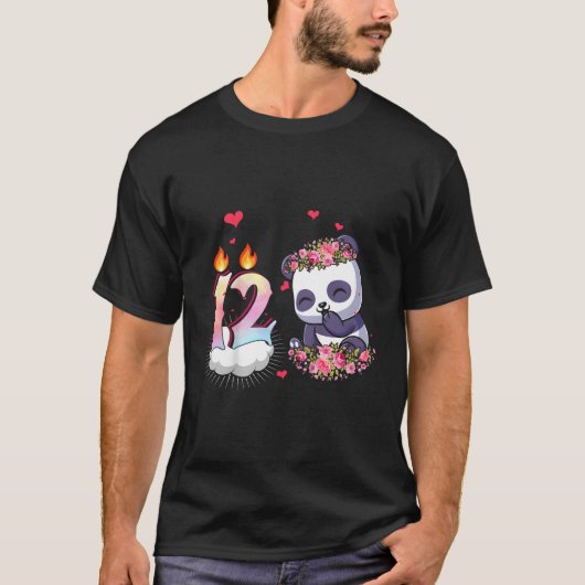 Waterverf 12e 12 Panda T-shirt (Voorkant)