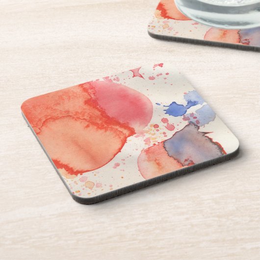 Waterverf 15 bier onderzetter (Linkerzijde)