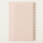 Waterverf 1600s Fine Art Floral Drop Spiral Planner (Achterkant)