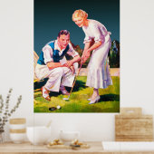  Waterverf 1934 Golf afdrukken Poster (Keuken)