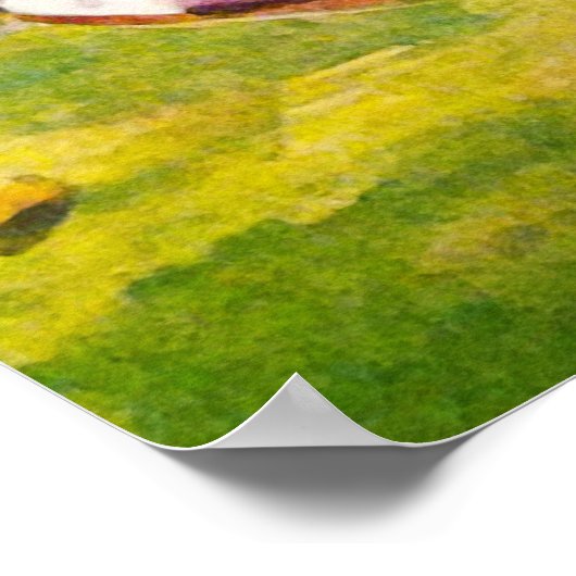  Waterverf 1934 Golf afdrukken Poster (Hoek)