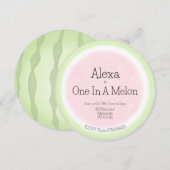 Waterverf 1 op 1 mei watermeloen kaart (Voorkant / Achterkant)