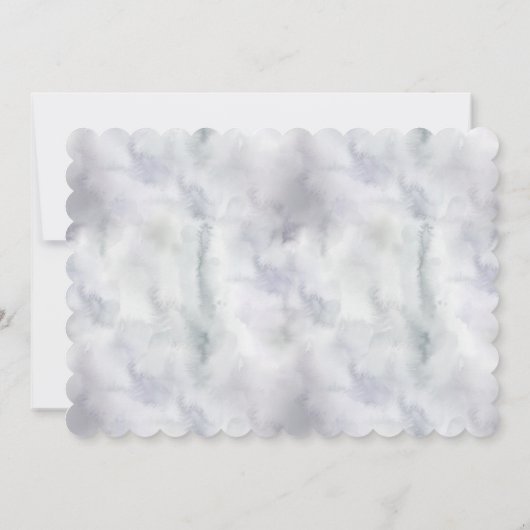 Waterverf 1 van de bosbouwdierpartij kaart (Achterkant)