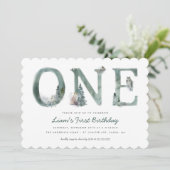 Waterverf 1 van de bosbouwdierpartij kaart (Staand voorkant)