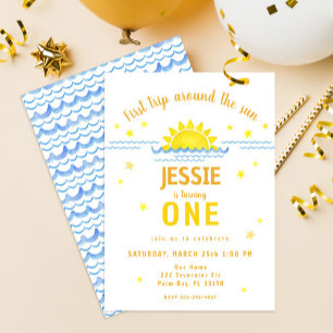 Waterverf 1e reis rond de Zondag Partij Kaart