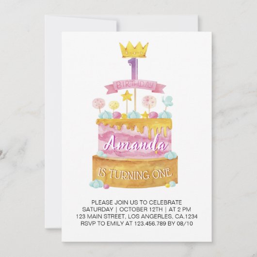 Waterverf 1e uitnodiging tot het indienen van een  (Voorkant)