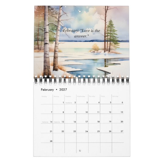 Waterverf 2024 Familie Kalender (Feb 2027)