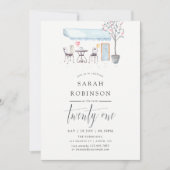 Waterverf 21e verjaardag van de Caïro van Parijs Kaart (Voorkant)