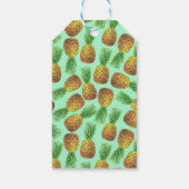 Waterverf 2 ananassen cadeaulabel (Achterkant)