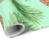 Waterverf 2 ananassen cadeaupapier (Rol Hoek)