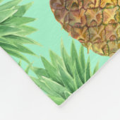 Waterverf 2 ananassen fleece deken (Hoek)