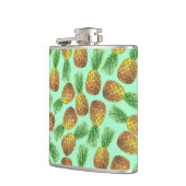 Waterverf 2 ananassen heupfles (Links)