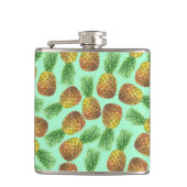 Waterverf 2 ananassen heupfles (Voorkant)